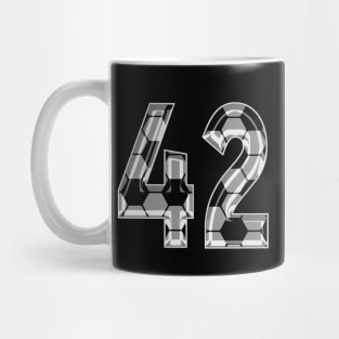 Soccer Number 42 Soccer Jersey #42 Soccer Mom Player Fan Mug